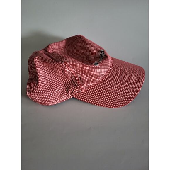 Columbia Unisex Red White Polka Dot Polyester Coolmax Adjustable Cap Hat main image 4